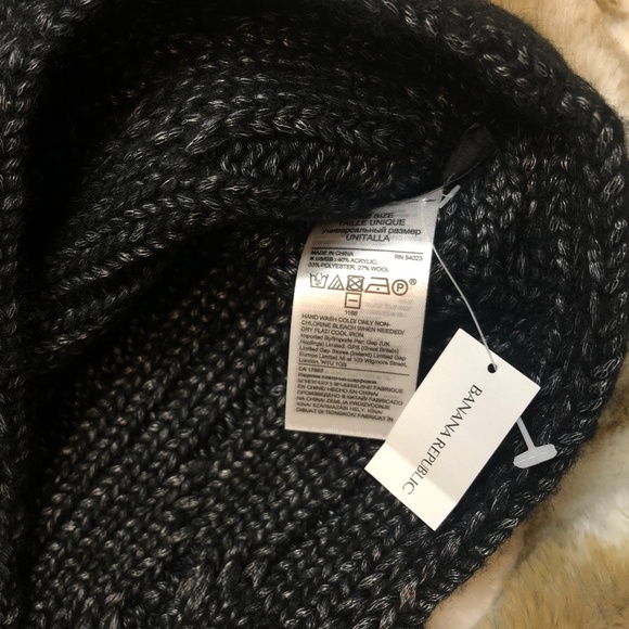 Banana Republic Unisex Metallic Black Chunky Infinity Scarf - Picture 4 of 7